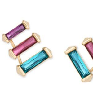 Kendra Scott Brooks Gold Ear Climbers Jewel Tones